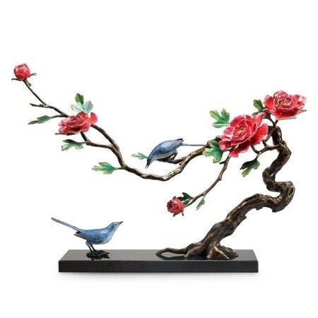 Rickis Rugs Gallery Bluebirds of Happiness Sculpture RI2485330